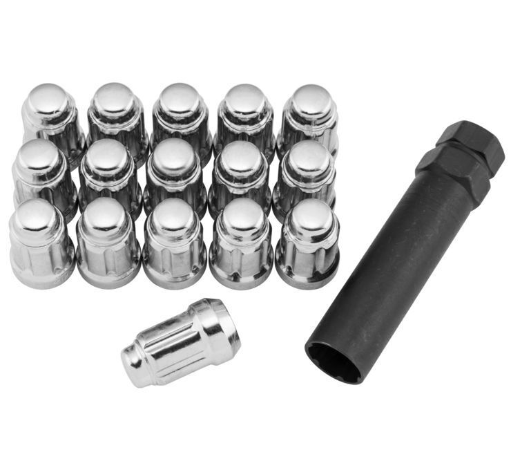 QuadBoss Spline Lug Nuts 12x1.5 - Silver - Click Image to Close