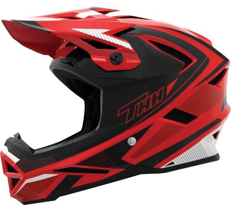 THH Helmets T-42 Bmx Acceler Red/Wht Sm - Click Image to Close