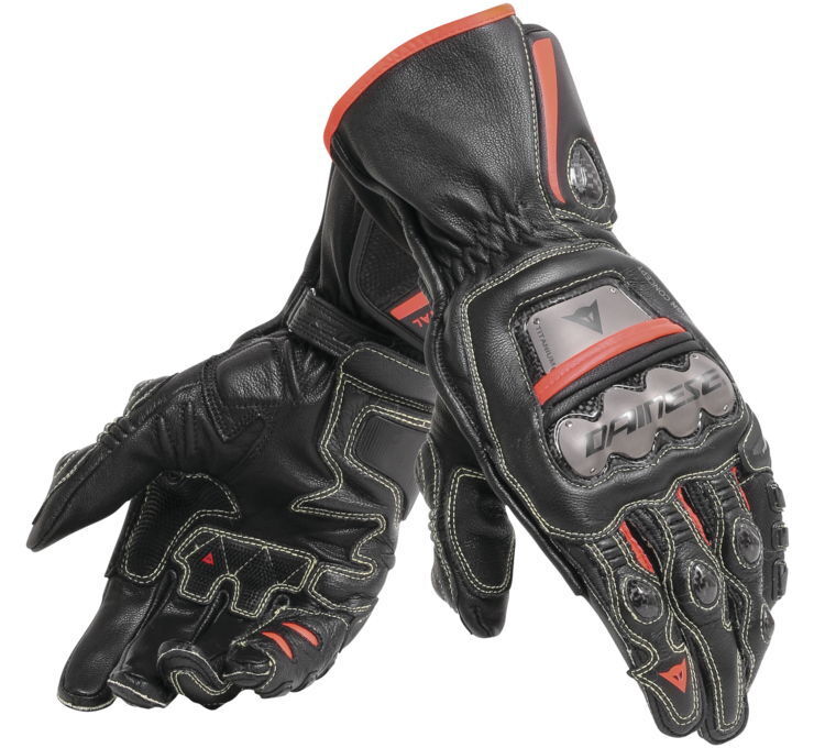 Dainese Full Metal 6 Gloves Black/Red Size L - 201815895-P75-L - Click Image to Close