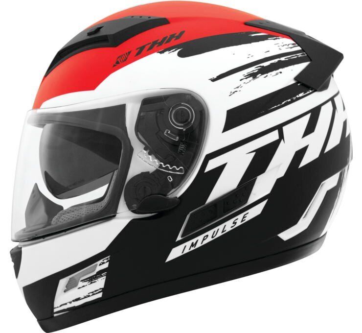 THH Helmets Ts-80 Impulse Blk/Red M - Click Image to Close