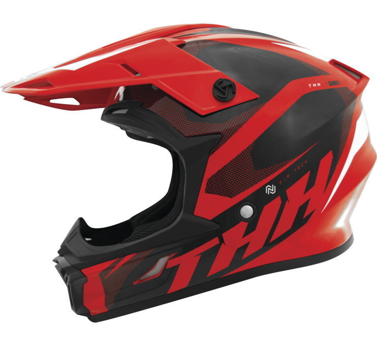 THH Helmets T710X Airtech RedblkYouth Large - Click Image to Close