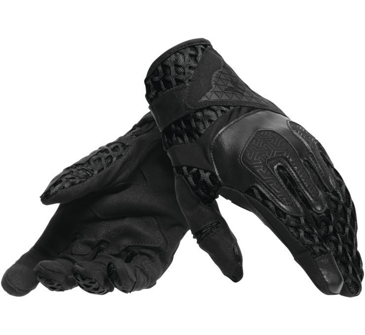 Dainese Air-Maze Black Gloves Uni Size L - Breathable Motorcycle Gear - Click Image to Close