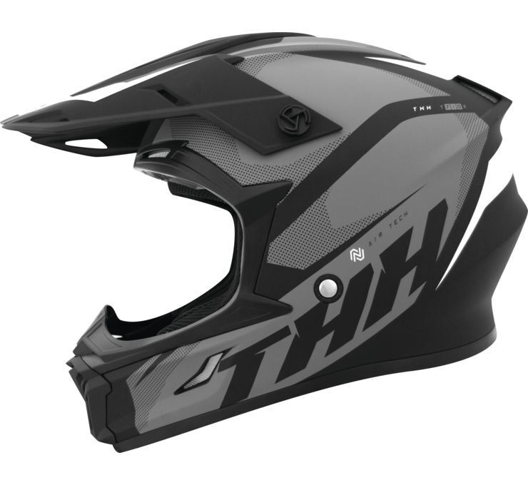 THH Helmets T710X Airtech BlkgryYouth Medium - Click Image to Close