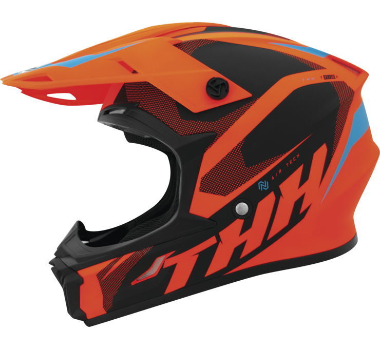 THH Helmets T710X Airtech OrgblkYouth Large - Click Image to Close