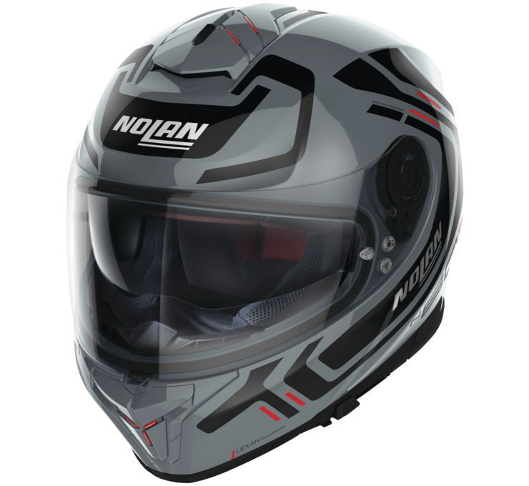 Nolan Helmets N80-8 Ally Helmet Slate Gray & Black Large - Click Image to Close