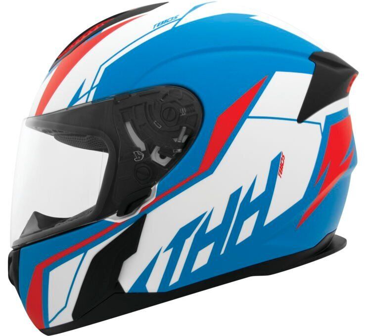 THH Helmets T810S Turbo Blue/Red Xl - Click Image to Close