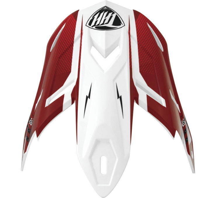 THH Helmets T710X Battle Visor Red/Blk - Click Image to Close