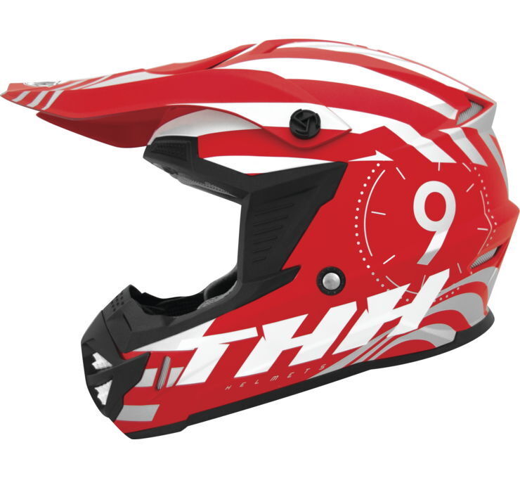 THH Helmets T730X Twister RedsilYouth Large - Click Image to Close