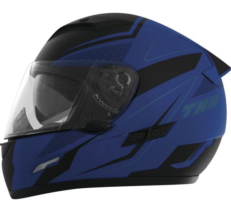 THH Helmets Ts-80 Fxx Blu/Blk Sm - Click Image to Close