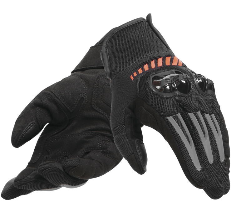 Dainese Mig 3 Air Motorcycle Gloves Black/Red Medium - Click Image to Close