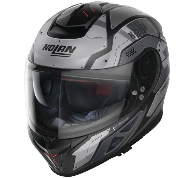 Nolan N80-8 Starscream Helmet Flat Black/Grey Large - Click Image to Close