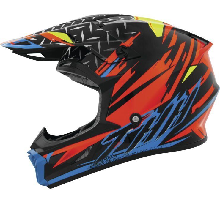 THH Helmets T710X Assault Black/Orange XL Helmet - Click Image to Close