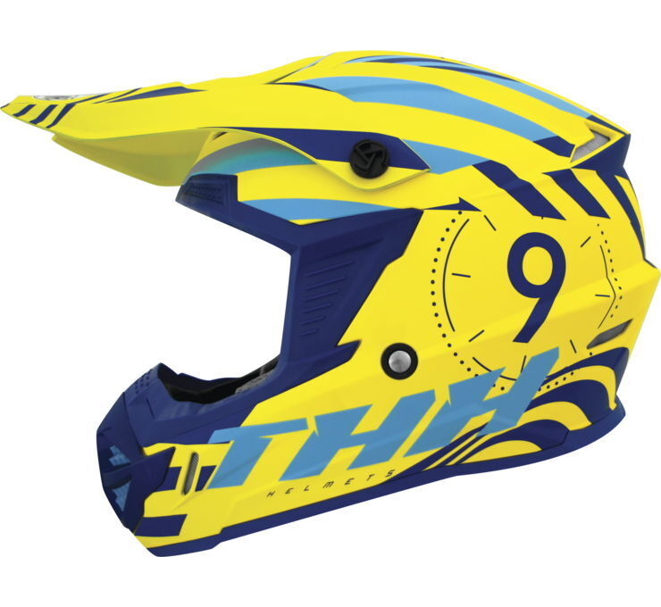 THH Helmets T730X Twister Yelblu Xs - Click Image to Close