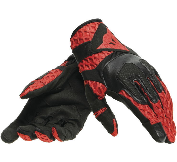 Dainese Air-Maze Gloves Black/Red Unisex 3XL - Motorcycle Riding Gear - Click Image to Close