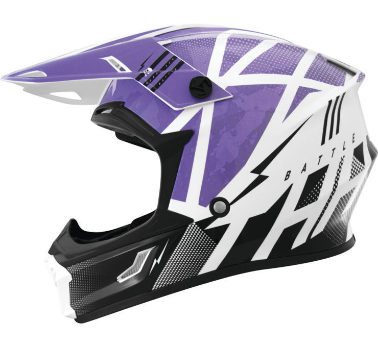 THH Helmets T710X Battle Pur/BlkYouth Small - Click Image to Close