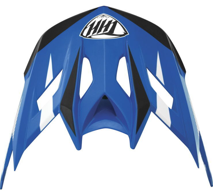 THH Helmets T-42 Bmx Visor Acceler Blu/Wht - Click Image to Close