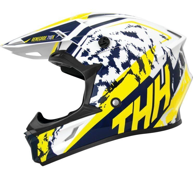 THH Helmets T710X Renegade Yel/Blu Xl - Click Image to Close