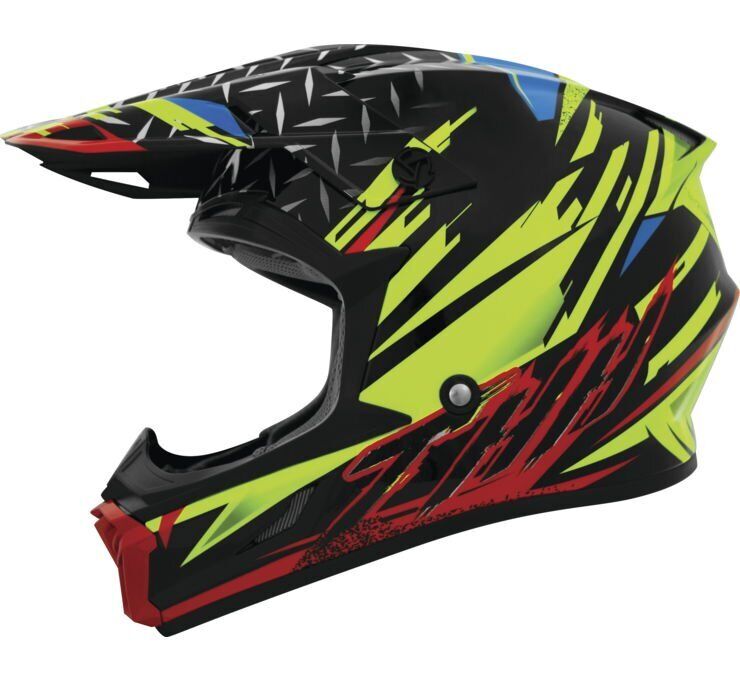 THH Helmets T710X Assault Yel/Red Lg - Click Image to Close