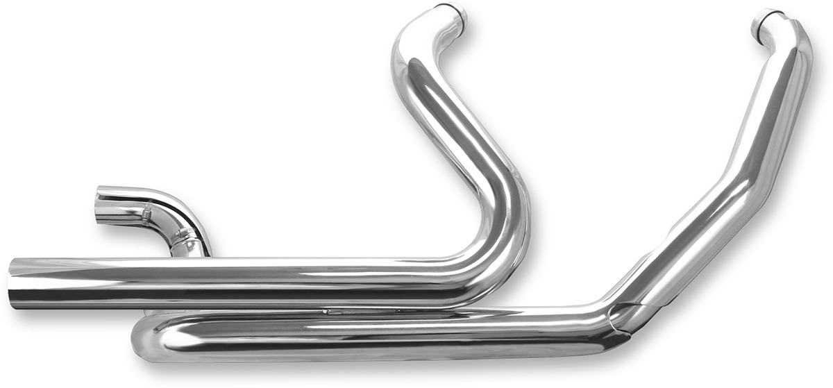 2009 Non-CVO Touring Models Power Tune Dual Headers - Chrome - Click Image to Close