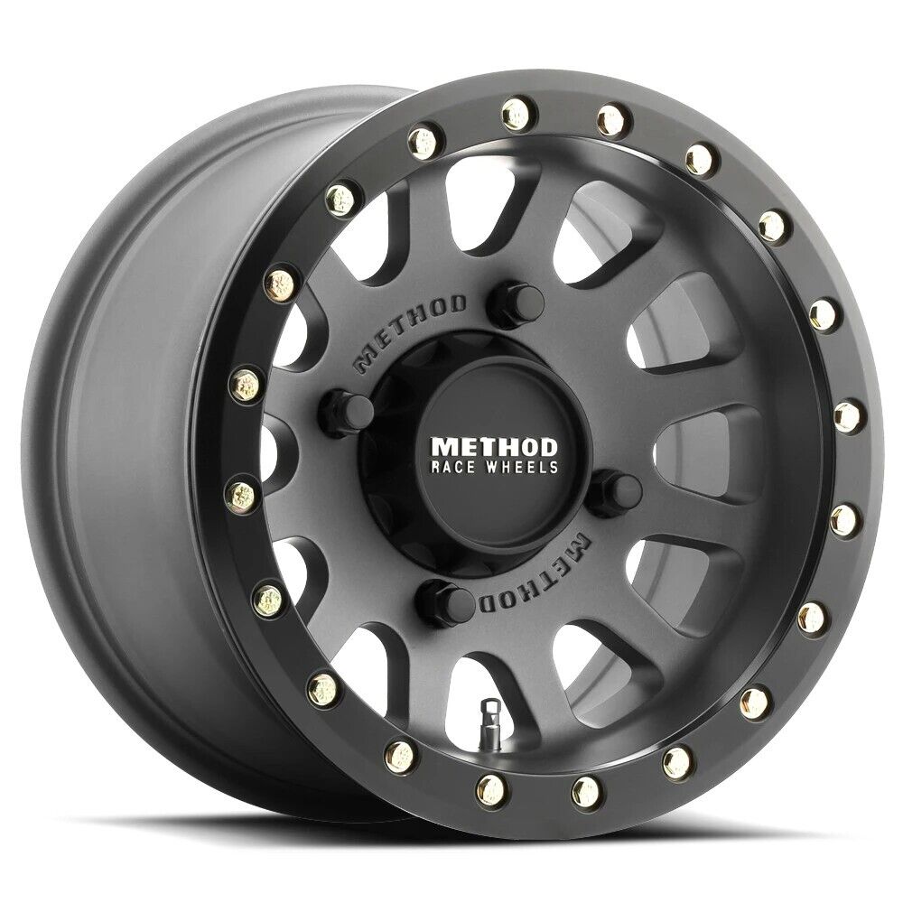 MR401 UTV Beadlock 15x7 / 5+2/38mm / 4x136 / 106mm CB Ti. Wheel- MT Black Ring - Click Image to Close