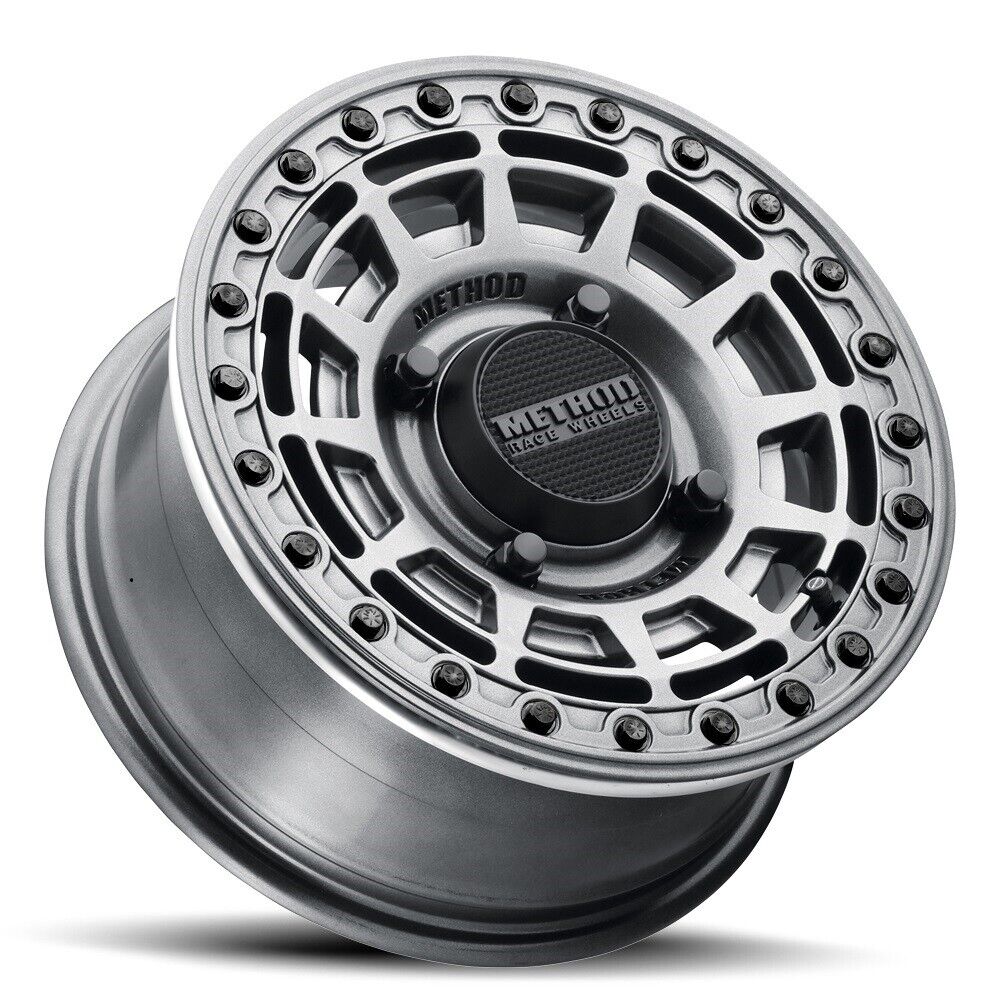 MR415 Beadlock 15x7 / 5+2/38mm / 4x156 / 132mm CB Graphite Wheel - Graph. Ring - Click Image to Close