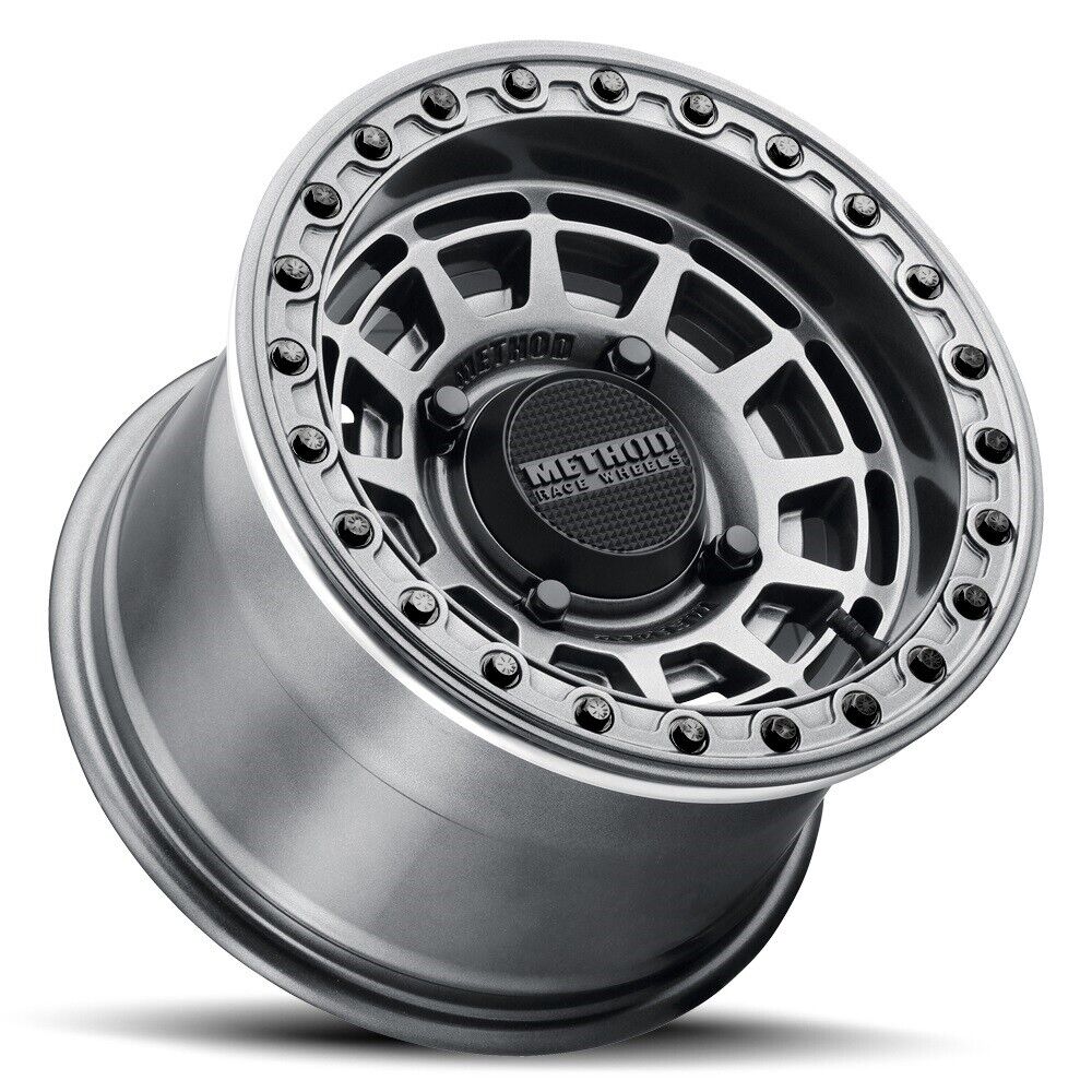 MR415 Beadlock 15x10 / 6+4/25mm / 4x156 / 132 CB Graphite Wheel - Graph. Ring - Click Image to Close