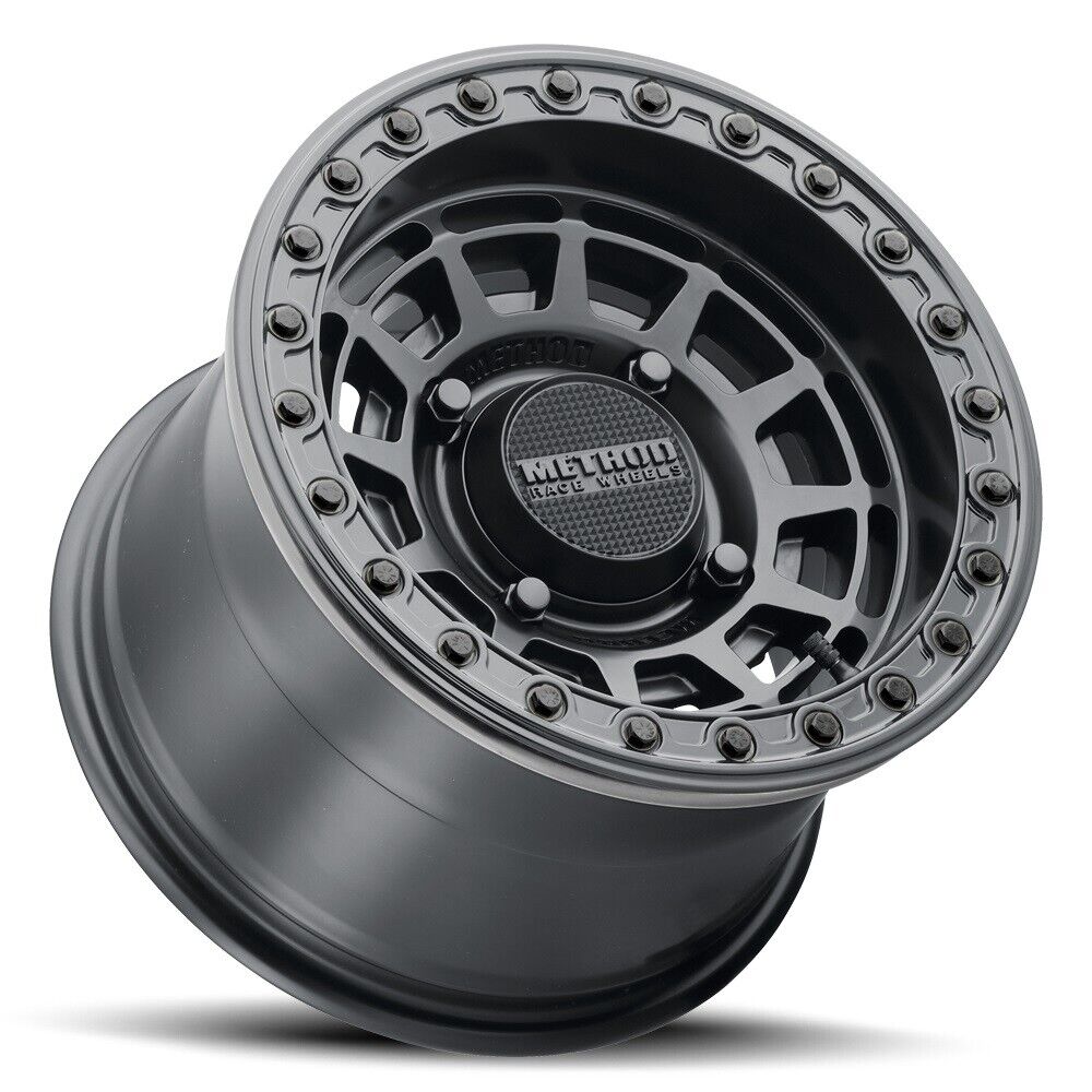 MR415 Beadlock 15x10 / 6+4/25mm / 4x136 / 106 CB MT Black Wheel - GL Black Ring - Click Image to Close