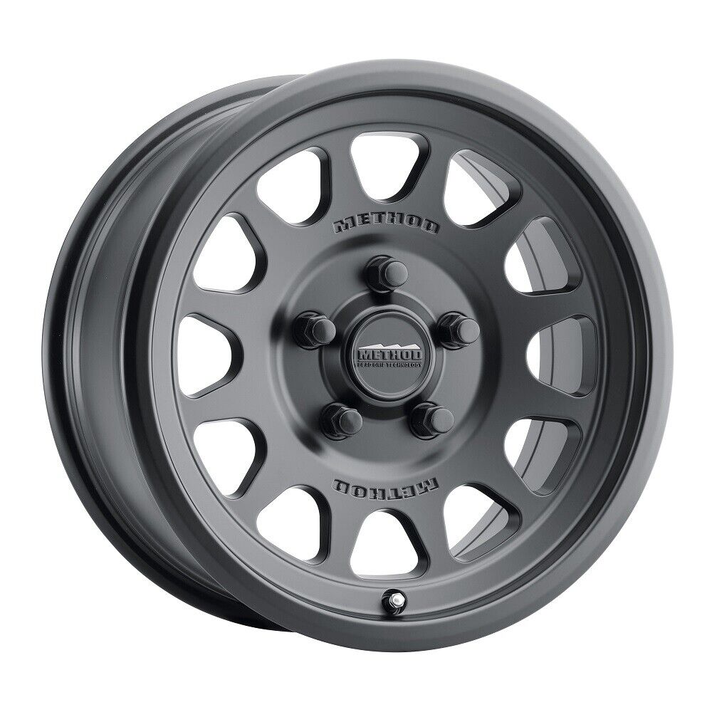 MR414 Bead Grip 15x7 / 4+3/13mm Offset / 5x4.5 / 76mm CB Matte Black Wheel - Click Image to Close