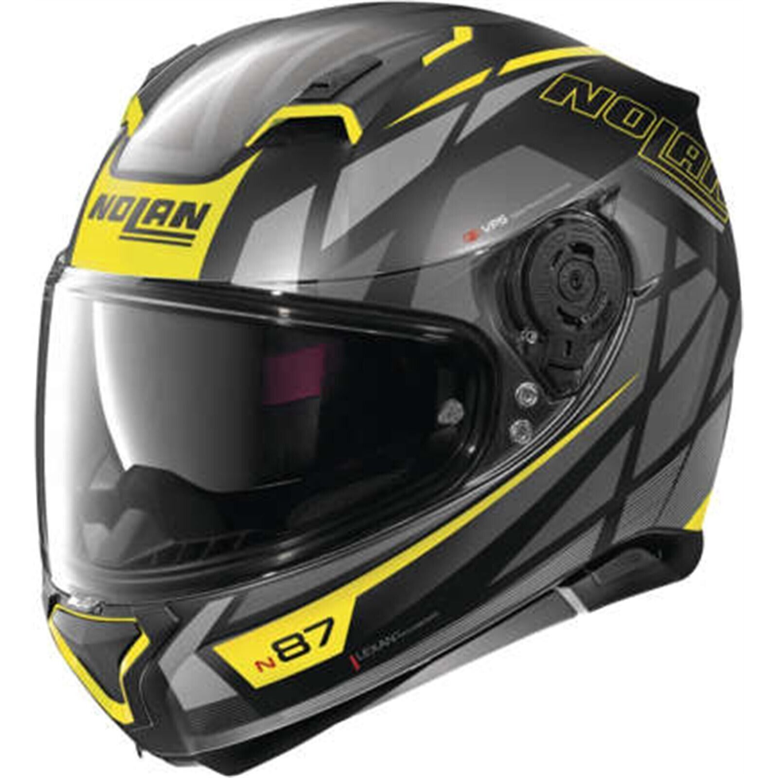 Nolan Helmets N87 Originality Blk Yel Xs - Click Image to Close