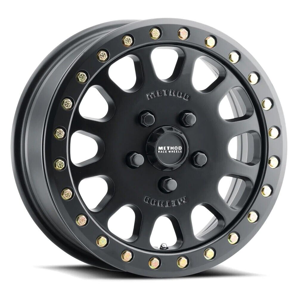 MR401 UTV Beadlock 15x6 / 5+1/49mm Offset / 5x4.5 / 72mm CB Matte Black Wheel - Click Image to Close