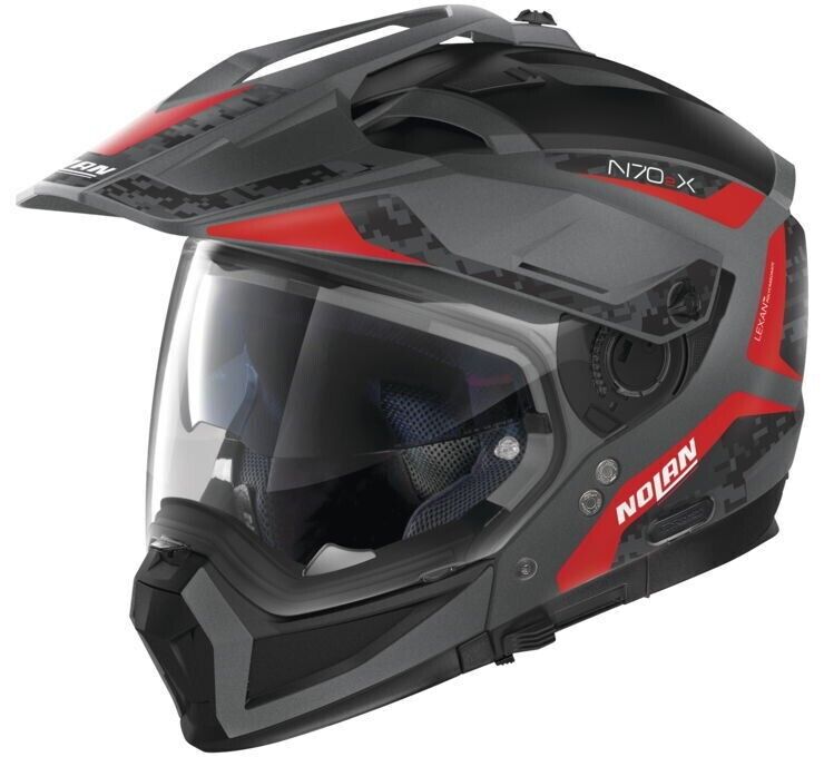 Nolan Helmets N70-2X Torpedo Fltgryred Sm - Click Image to Close