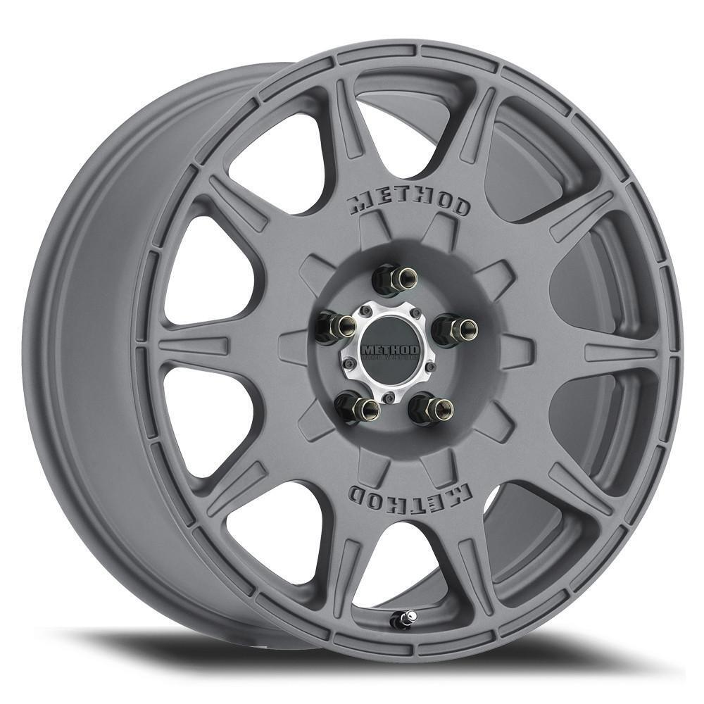 MR502 RALLY 17x8 +38mm Offset 5x4.5 67.1mm CB Titanium Wheel - Click Image to Close