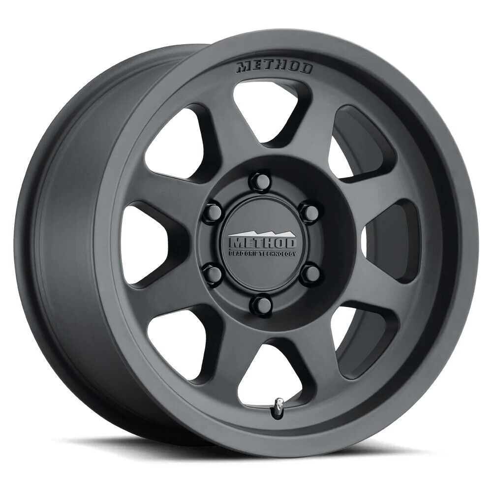 MR701 16x6.5 90mm Offset 6x180 138.9mm CB Matte Black Wheel - Click Image to Close