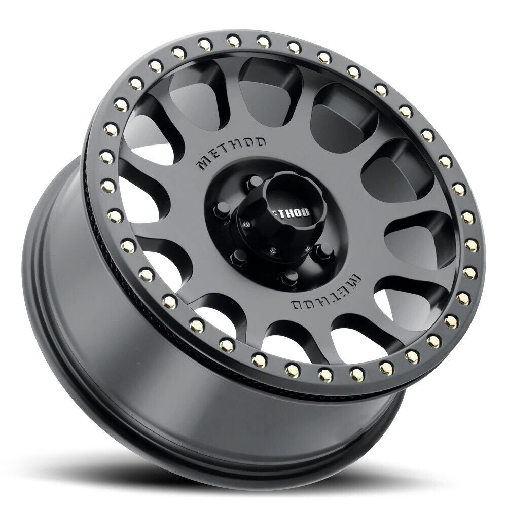 MR105 V3 Beadlock 17x9 -38mm 8x6.5 130.81mm CB MT Black Wheel w/ BH-H24125 - Click Image to Close