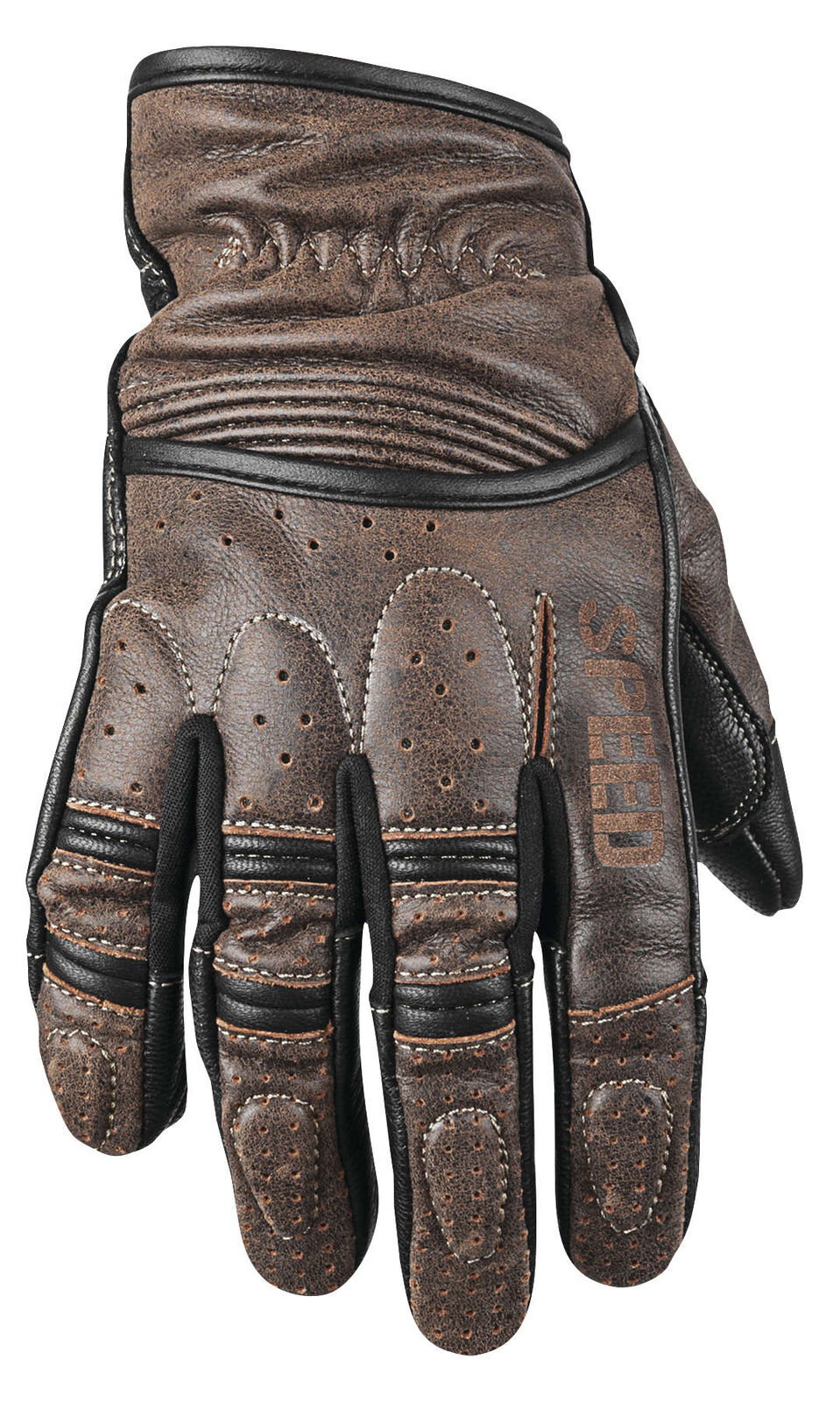 Rust and Redemption Leather Gloves Olive - Small - Click Image to Close