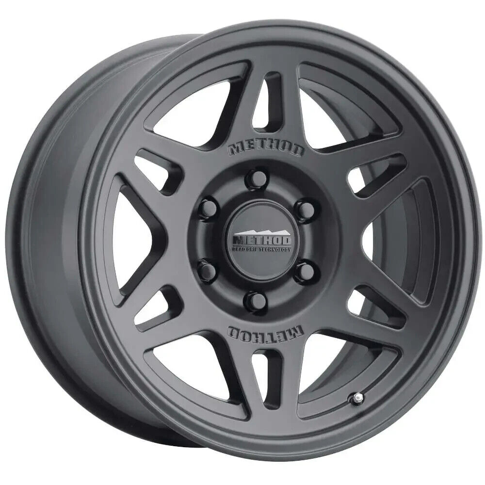 MR706 Bead Grip 17x8.5 0mm Offset 6x5.5 5.5mm Matte Black Wheel - Click Image to Close