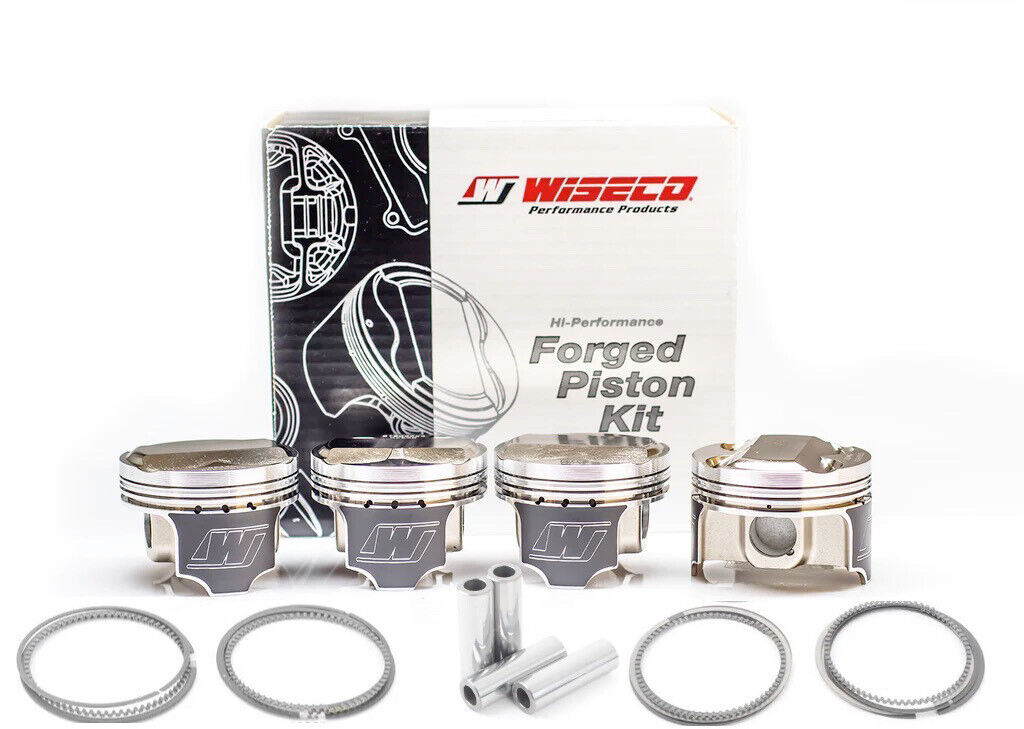 Acura 4v Domed +8cc STRUTTED 87.50MM Piston Kit - Click Image to Close