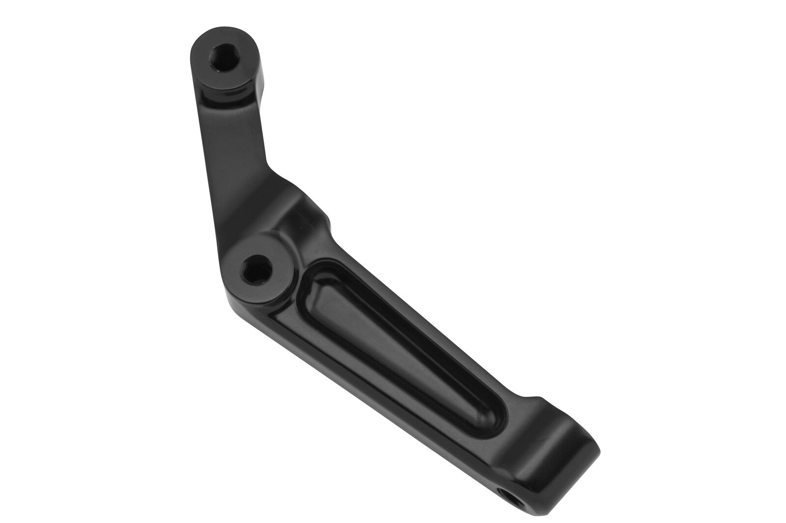 Radial Caliper Bracket Left - Black Ano - Click Image to Close