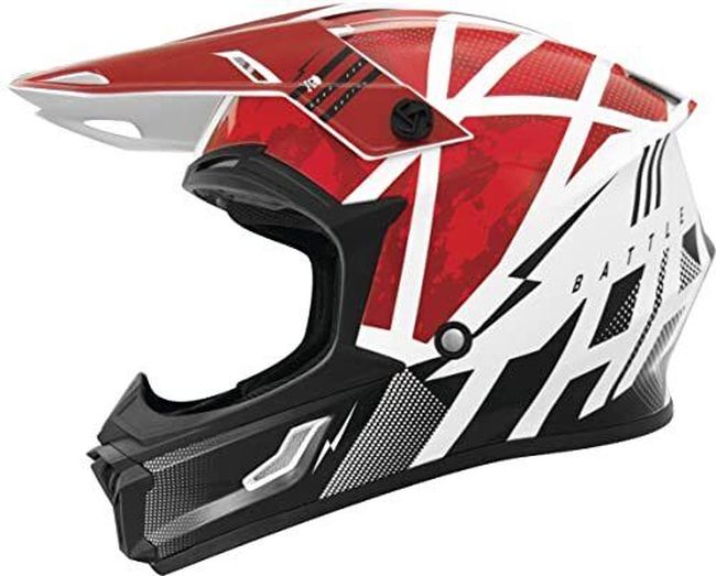 THH Helmets T710X Battle Red/BlkYouth Small - Click Image to Close