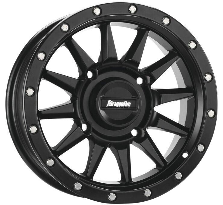 Echo Wheel 15X7 4/156 5+2 +10 Machined Black - Click Image to Close