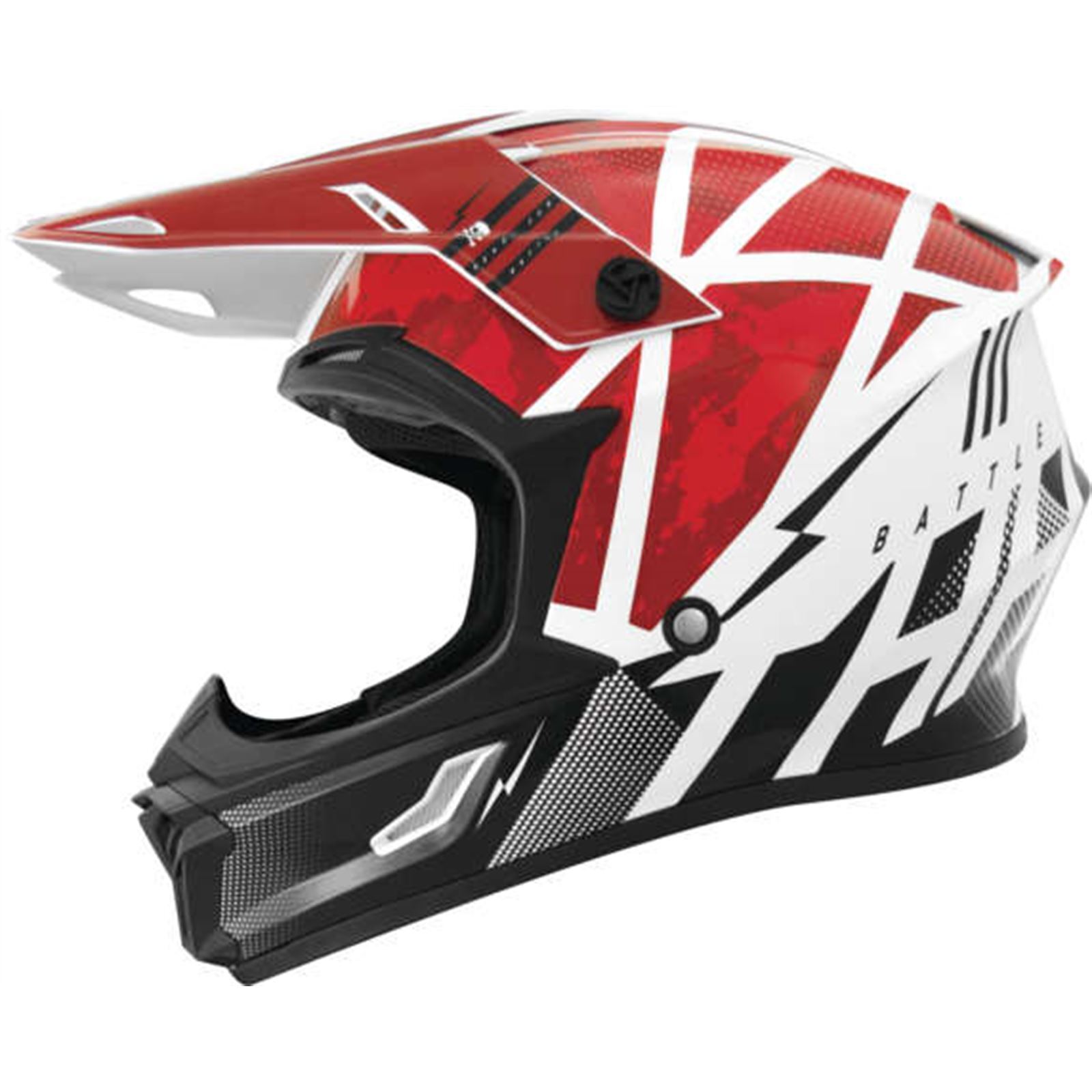 THH Helmets T710X Battle Red/Blk 2Xl - Click Image to Close