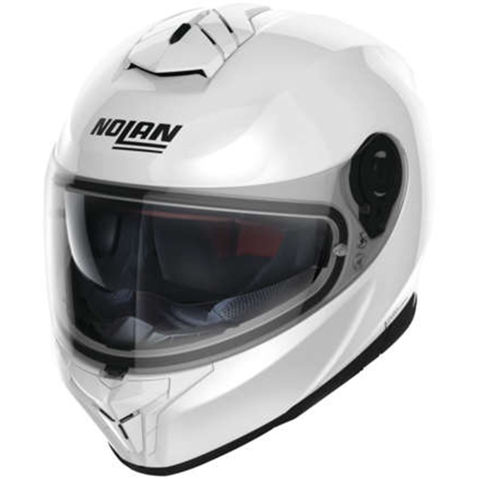 Nolan Helmets N80-8 Solid Metal White 2XL Helmet - Click Image to Close