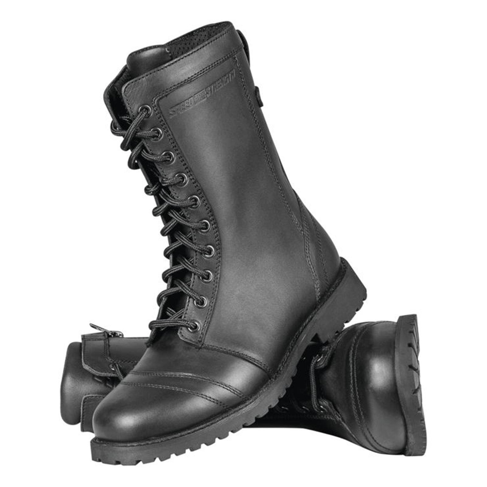 Fast Times Leather Boots Black Womens - 9 - Click Image to Close