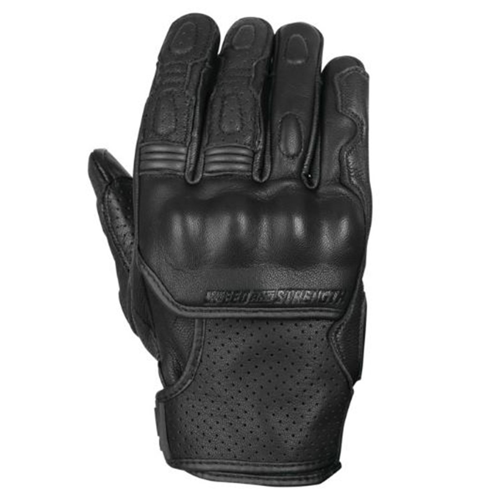 Twist of Fate Leather Gloves Black - Medium - Click Image to Close