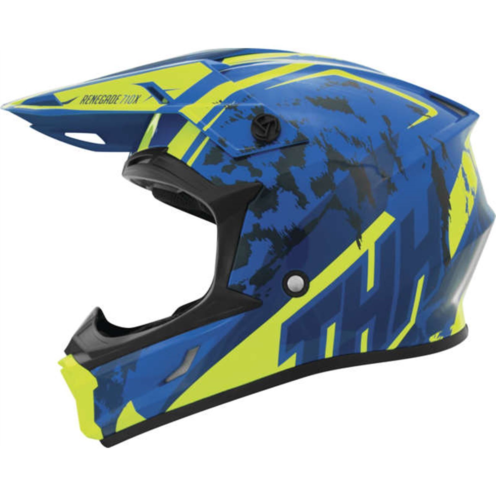 THH Helmets T710X Renegade Blu/Yel Xl - Click Image to Close