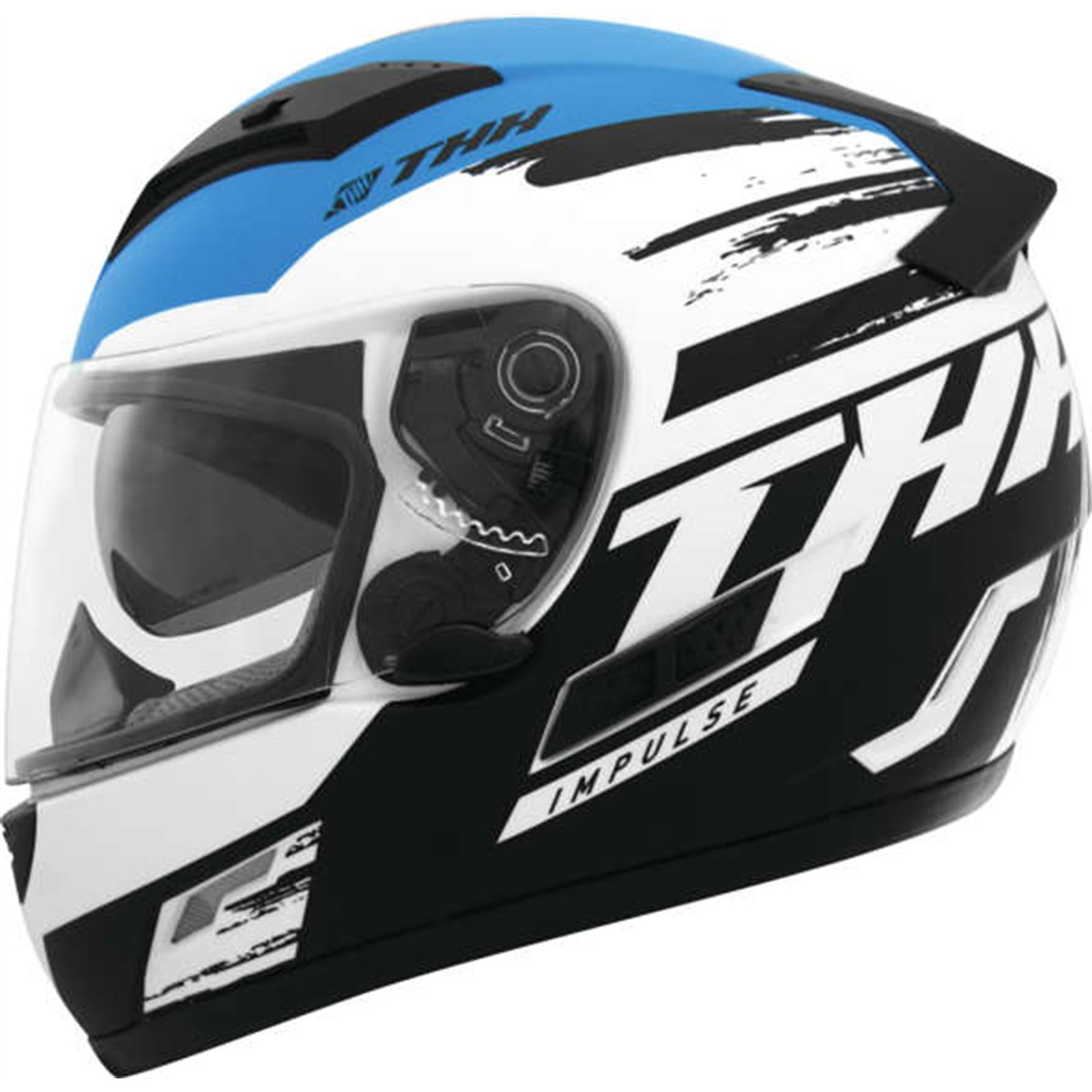 THH Helmets Ts-80 Impulse Blk/Blu M - Click Image to Close