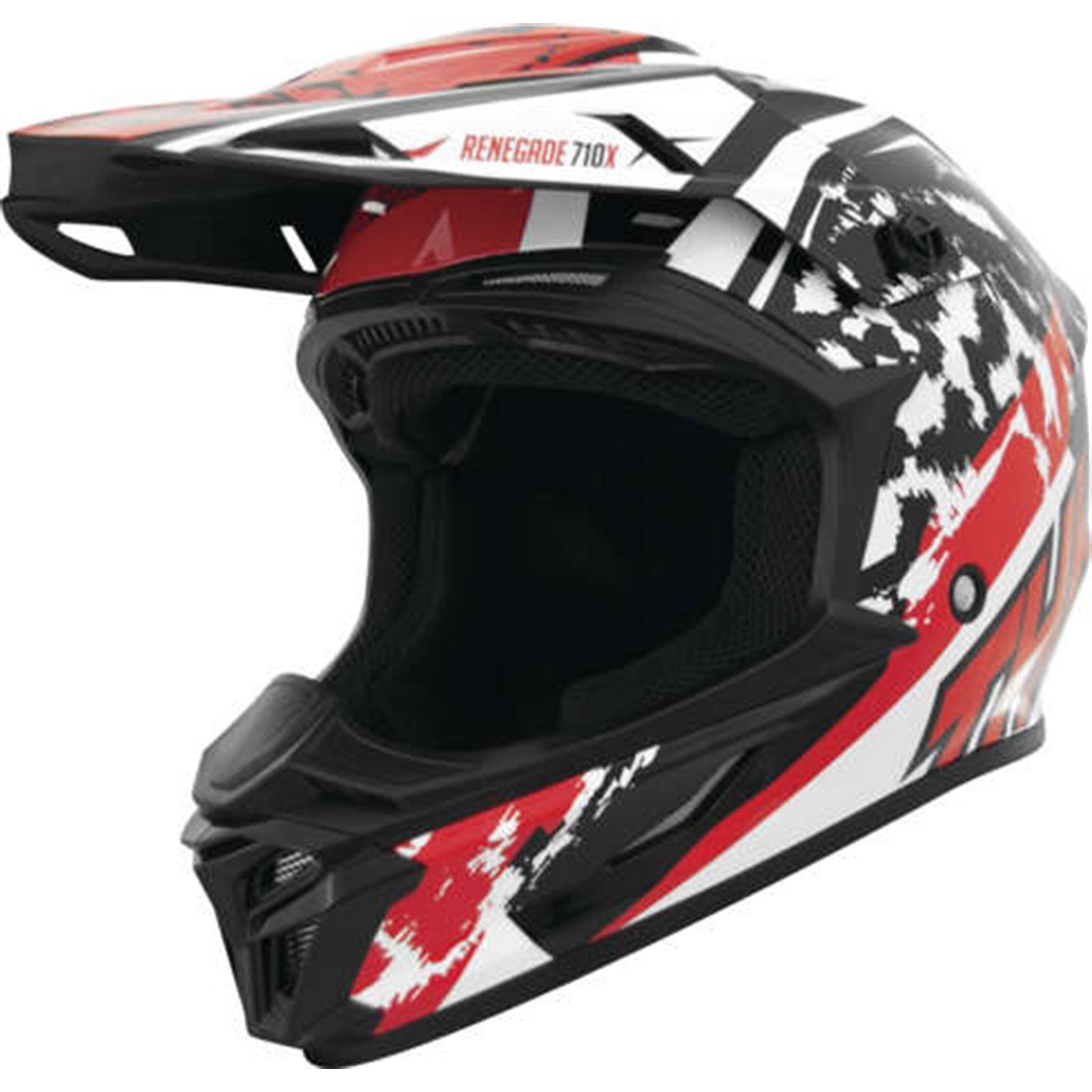 THH Helmets T710X Renegade Wt/RdYouth Small - Click Image to Close