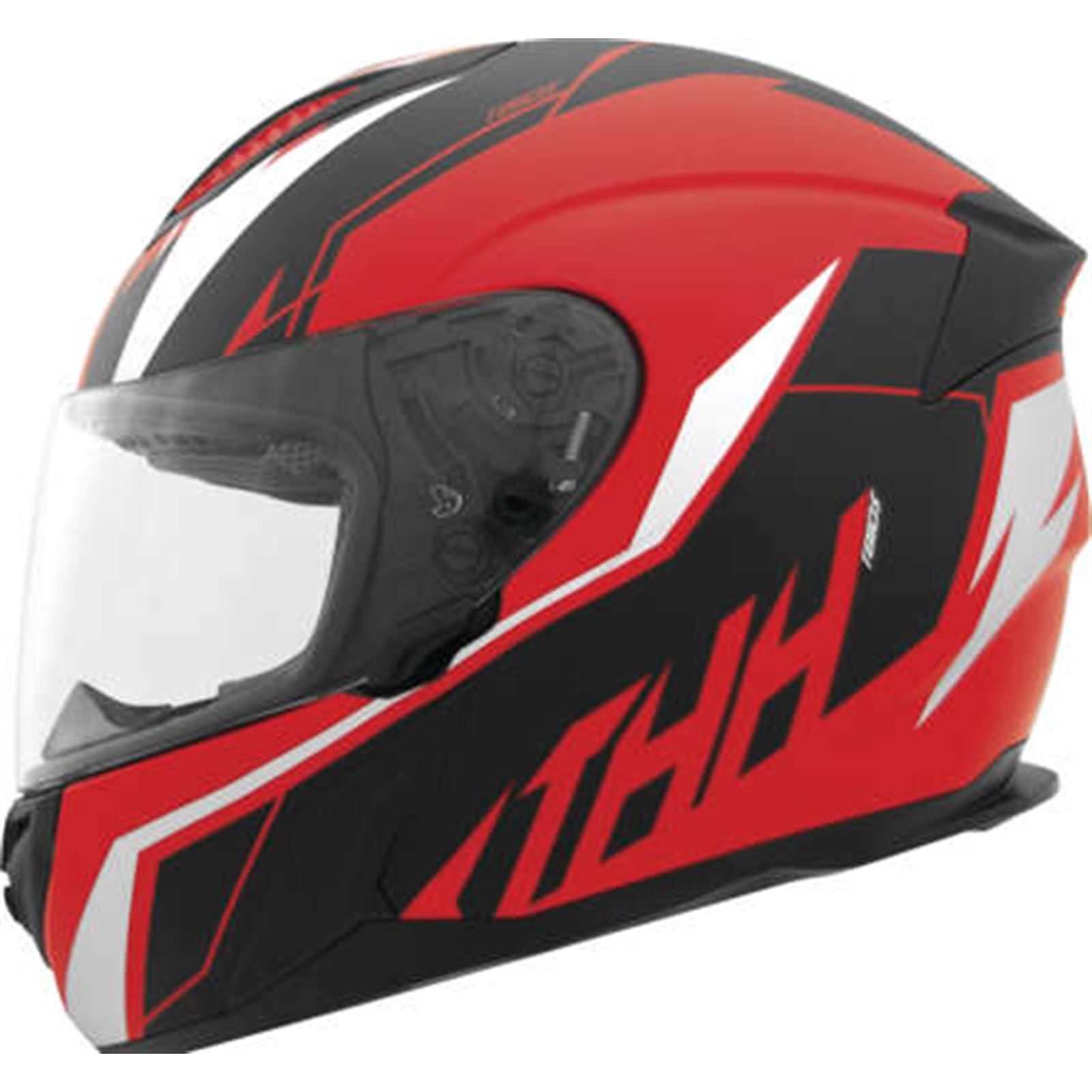 THH Helmets T810S Turbo Red/Sil Xl - Click Image to Close