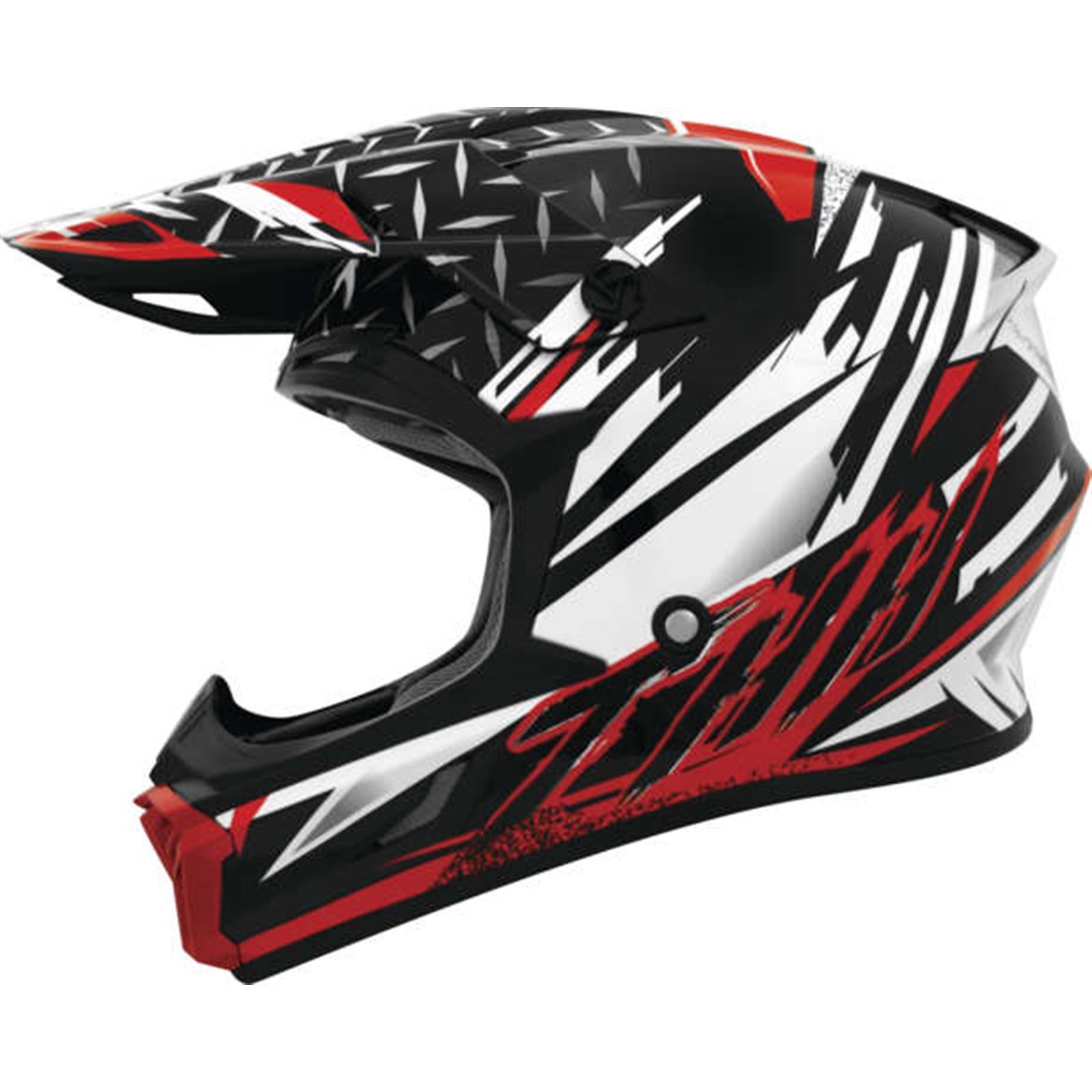 THH Helmets T710X Assault Wht/Red Md - Click Image to Close