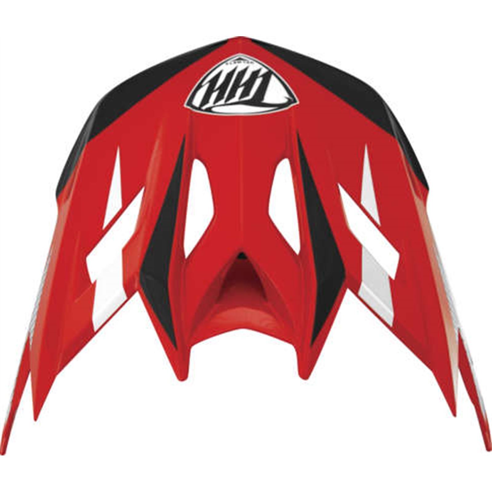 THH Helmets T-42 Bmx Visor Acceler Red/Wht - Click Image to Close